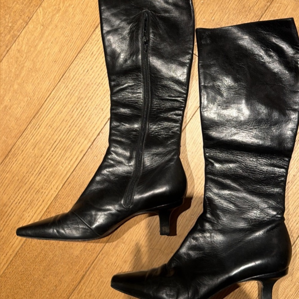 Jimmy Choo Black Leather Pumps